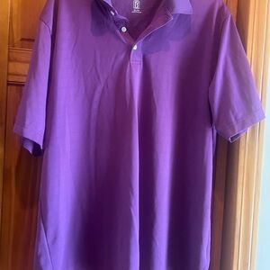 PGA Tour Golf Rich Purple Polo Shirt